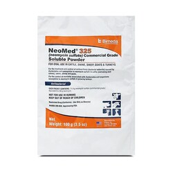 Med Vet International NeoMed 325 (Neomycin Sulfate) Commercial Grade Soluble Powder Antibacterial 100gm