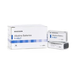 Med Vet International&nbsp;McKesson Alkaline Battery 9V Cell 4854 10/Box
