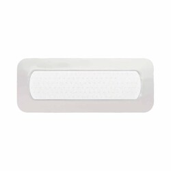 Med Vet International&nbsp;Foam Dressing Mepilex Border Post-Op 4 X 12 Inch With Border Film Backing Silicone Adhesive Rectangle Sterile 496605 5/Box