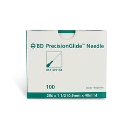 Med Vet International BD 305194 23g x 1 1/2in PrecisionGlide Needle Regular