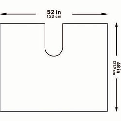 Med Vet International&nbsp;McKesson Impervious U-Drape 52 x 48 Inch 183-I80-09192-S 25/Case
