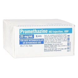 Med Vet International Promethazine Injection 25mg/ml 1ml Vial 25/pack