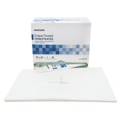 Med Vet International&nbsp;McKesson Sterile Poly Lined Towel Drape 18 x 26 Inch Sterile 25-517 50/Box