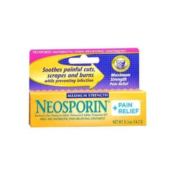 Med Vet International&nbsp;First Aid Antibiotic with Pain Relief Neosporin Pain Relief Maximum Strength Cream 0 5 oz  Tube 00501371205 Each