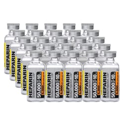 Med Vet International RX Heparin Injection 5000 Units 10mL 25/Box