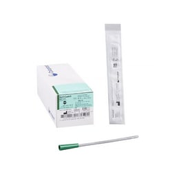 Med Vet International&nbsp;Urethral Catheter Self-Cath Straight Tip Uncoated PVC 14 Fr  6 Inch 214 Each