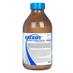 Med Vet International&nbsp;Zoetis Excede Injection for Bovine and Equine 200mg/ml 250ml