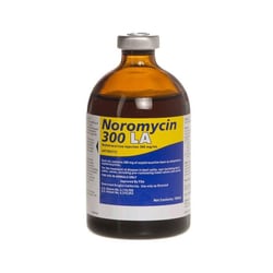 Med Vet International&nbsp;Norbrook Noromycin 300 LA (Oxytetracycline LA 300) 300mg/ml 100ML