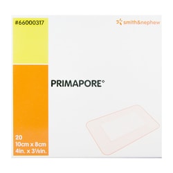 Med Vet International&nbsp;Adhesive Dressing Primapore 3-1/8 X 4 Inch Rectangle Sterile 66000317 200/Case
