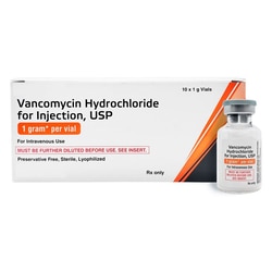 Med Vet International&nbsp;Vancomycin Hydrochloride Injection 1gm 10ml 10 Vials