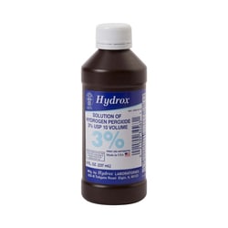 Med Vet International McKesson Hydrox Hydrogen Peroxide Antiseptic 8 oz  Bottle HDX-D0011 Each