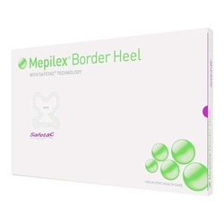 Med Vet International Mepilex Border Heel Foam Dressing 8-3/5 x 9 Inch