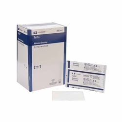 Med Vet International&nbsp;Adhesive Dressing Telfa 2 X 3 Inch Film / Cotton Rectangle White Sterile 6017 2400/Case