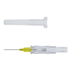 Med Vet International&nbsp;Jelco Protectiv Plus IV Catheter Safety 24 Gauge 3/4 Yellow Straight 50/Box