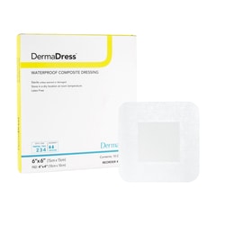 Med Vet International&nbsp;DermaDress Composite Dressing 6 x 6 inch Sterile 00277E 10/Box