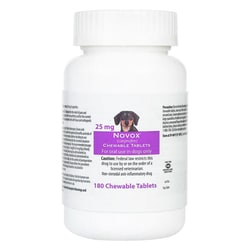 Med Vet International&nbsp;Novox Carprofen Chew Tabs (generic Rimadyl) 25mg 180ct