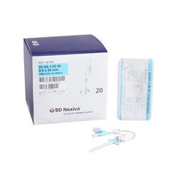Med Vet International&nbsp;Closed IV Catheter Nexiva 22 Gauge 1 Inch Sliding Safety Needle 383532 Each