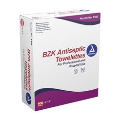 Med Vet International Antiseptic Skin Towelette Dynarex Individual Packet Scented 1303 100/Box 10 Boxes