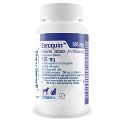 Med Vet International Enrofloxacin Tablets (baytril) 136mg 50ct