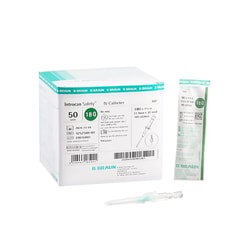 Med Vet International&nbsp;Peripheral IV Catheter Introcan Safety 18 Gauge 1 25 Inch Sliding Safety Needle 4252560-02 Each