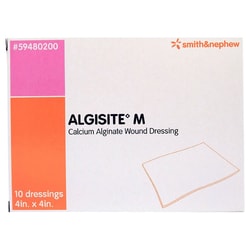 Med Vet International AlgiSite M Alginate Dressing 4 x 4 Inch Sterile 59480200