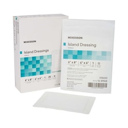 Med Vet International&nbsp;McKesson White Adhesive Dressing 6 x 8 Inch 16-89068 100/Case