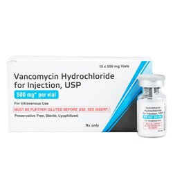 Med Vet International Vancomycin Hydrochloride Injection 500mg 10ml 10 Vials