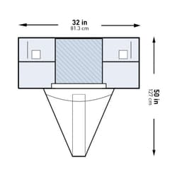 Med Vet International&nbsp;McKesson Sterile Under Buttocks Obstetrics / Gynecology Drape 32 x 50 Inch 183-I80-14111-S 25/Case
