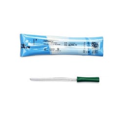 Med Vet International&nbsp;Urethral Catheter Cure Ultra Straight Tip Lubricated PVC 14 Fr  6 Inch 510823 30/Box