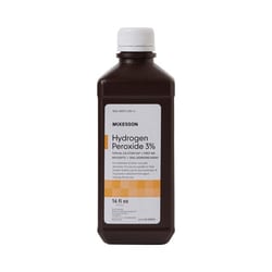 Med Vet International McKesson Hydrogen Peroxide Antiseptic 16 oz Bottle