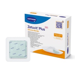 Med Vet International&nbsp;Zetuvit Plus Silicone Border Super Absorbent Dressing 5 x 5 Inch Sterile 413902 Each