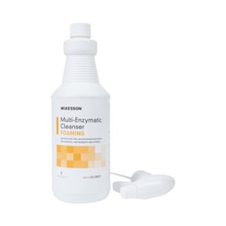 Med Vet International&nbsp;McKesson Multi-Enzymatic Instrument Detergent 1 Quart Bottle Fresh Rain Scent 53-28517 12/Case