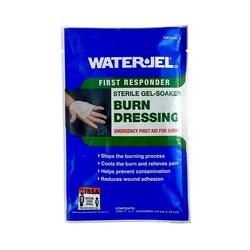 Med Vet International&nbsp;Water-Jel First Responder Burn Dressing 4 x 4 Inch Sterile B0404-60 00 000 Each