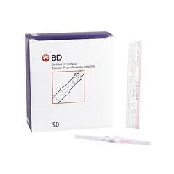 Med Vet International&nbsp;Peripheral IV Catheter Insyte Autoguard 20 Gauge 1 16 Inch Retracting Safety Needle 381434 50/Box