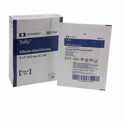Med Vet International&nbsp;Adhesive Dressing Telfa 4 X 5 Inch Nonwoven Rectangle White Sterile 7540- 200/Case
