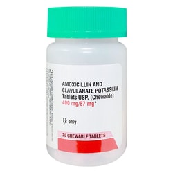 Med Vet International&nbsp;Amoxicillin and Clavulanate Potassium Tablets USP (Chewable) 400/57mg 20ct