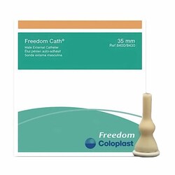 Med Vet International&nbsp;Male External Catheter Freedom Cath Self-Adhesive Seal Latex Large 8400 100/Box