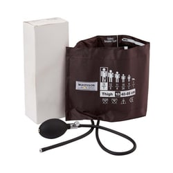 Med Vet International&nbsp;McKesson Lumeon Blood Pressure Cuff and Bulb Nylon Cuff extra large Cuff Brown 40 - 66 cm Thigh 01-865-13TBRGM 1/Box