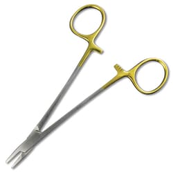 Med Vet International&nbsp;Mayo-Hegar Needle Holder 7-in Tungsten Carbide Serrated Jaws Von Klaus German Surgical Steel