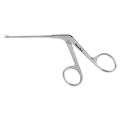 Med Vet International&nbsp;Miltex MeisterHand Micro Ear Forceps 3-1/8in Shaft Serrated Jaws 0 6mm Wide Alligator Type German MH19-2081
