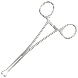 Med Vet International&nbsp;Miltex MeisterHand Babcock Intestinal Tissue Forceps 6 25in  9mm Wide Jaws
