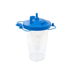 Med Vet International&nbsp;Dynarex Disposable Suction Canister w/Float Valve Shutoff 1200cc Canister 40/Case