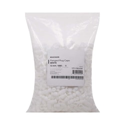Med Vet International&nbsp;McKesson White Tube Closure for use with 13 mm Blood Drawing Tubes Glass Test Tubes Plastic Culture Tubes 177-118240W 1000/Bag
