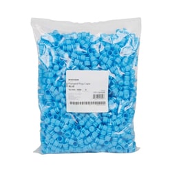 Med Vet International&nbsp;McKesson Blue Tube Closure for use with 16 mm Blood Drawing Tubes Glass Test Tubes Plastic Culture Tubes 177-116152B 1000/Bag