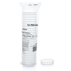 Med Vet International&nbsp;McKesson Petri Dish 100 x 15 mm 16-PDK1004 25/Sleeve