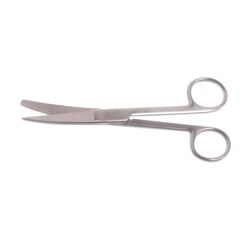 Med Vet International&nbsp;Operating Scissors 5 5 Curved Sharp/Blunt Tip German Grade Von Klaus