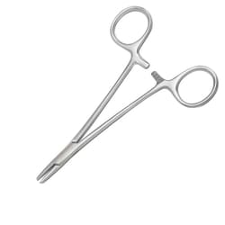 Med Vet International&nbsp;Webster Needle Holder 5-in  Smooth Jaws Standard Pattern Von Klaus German Surgical Steel