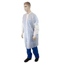 Med Vet International Dynarex Disposable Lab Coat w/out Pockets X-Large
