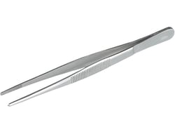 BURKLE INC&nbsp;Forceps, stainless steel, blunt, straight, 5.12 in. (130 mm)