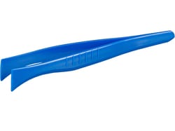 BURKLE INC&nbsp;Single-use tweezers, broad tip, PS, blue, sterile